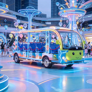 Autobús Turístico Eléctrico Personalizado de 19 Asientos con Monitor Retrovisor y Sistema de Audio FM para Atracciones Turísticas y Transporte a Hoteles - Product Image 1