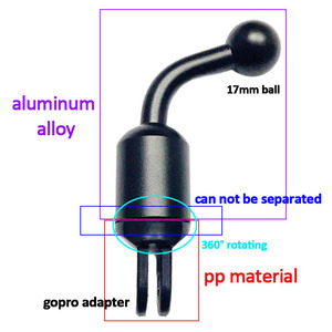 Sản Phẩm Mới <span class=keywords><strong>2025</strong></span> Đổi Mới Sáng Tạo Đi Pro Monopod 17Mm Bóng Người Giữ Điện Thoại Crooked L <span class=keywords><strong>Tripod</strong></span> Núi Adapter - Product Image 4