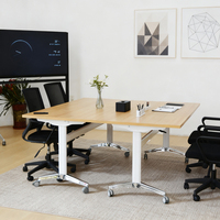 Table modulaire pliable, facile à épisser et à ranger, idéale pour les réunions ou les salles d'étude
