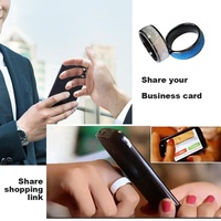 CMRFID moderne mode portable hommes femmes Couple noir or doigt électronique NFC Smart Ring pour téléphone payer