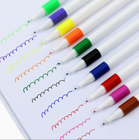 Stylo feutre triangulaire coloré à pointe fine 0,4 mm, à base d'eau, pour le bullet journaling, le scrapbooking et le dessin