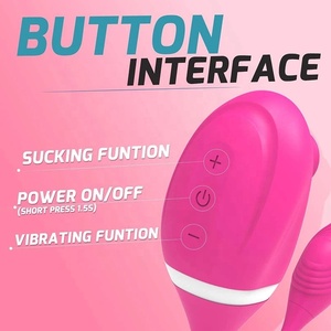 オリジナル2in1トップセール7パターン膣クリトリス吸引バイブレーター、オーラルセックス玩具、10段階振動機能付きバイブレーターエッグ（女性用） - Product Image 5