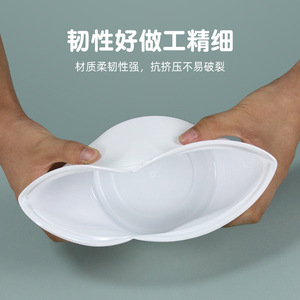 Round Disposable Plastic Soup Bowl Food Grade PP Microwave Safe For Dessert Shops - Product Image 4