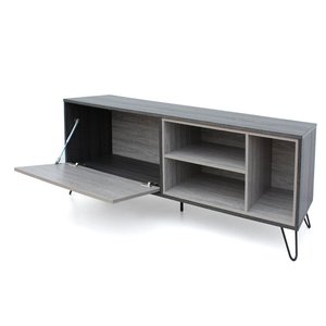 2023 New Gray - 4-Piece Entertainment Center With <strong>LG</strong> <strong>TV</strong> <strong>Stand</strong> - Product Image 2