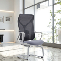Chaise de bureau ergonomique en tissu avec soutien lombaire réglable, vérin à gaz certifié, design moderne pour la maison ou le bureau