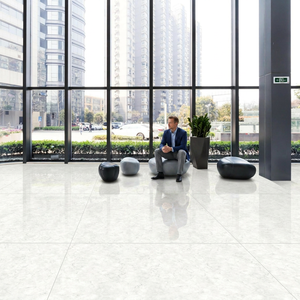 Baldosas de porcelana pulida brillante Vistaar Bianco Carrara 1200x1200mm GVT para suelo, baldosas de mármol artificial a granel. - Product Image 1