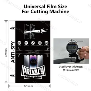 Bán buôn TPU Hydrogel phim Chống Xước Chống gián điệp UV sự riêng tư bảo vệ màn hình 120*180 mét TPU chống Peep bảo vệ bộ lọc