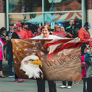 Bandera Americana Vintage <span class=keywords><strong>Condor</strong></span>, producto promocional, decoración del 4 de julio, día de la libertad, pancarta de Metal, ojal - Product Image 2