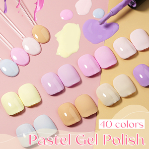 Esmalte <span class=keywords><strong>de</strong></span> Gel Pastel, Diseño Primaveral, 40 Colores, Set <span class=keywords><strong>de</strong></span> Colección <span class=keywords><strong>de</strong></span> Esmalte <span class=keywords><strong>de</strong></span> Gel Pastel en Caja, Libre <span class=keywords><strong>de</strong></span> TPO y HEMA, Suministros para Uñas Personalizados OEM/ODM - Product Image 3