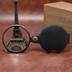 Loupe portable 50 mm avec étui en cuir, pour la lecture et la bijouterie, sans lumière - Product Image 1