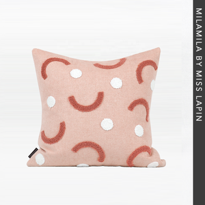 Bambini Camera Da Letto Piazza Copertura del Cuscino di Tiro di Sorriso Del Modello Giallo Asciugamano Ricamato Cuscino Coperture Decorative - Product Image 5