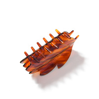 Liwu Nouvelle Pince à Cheveux Rétro en Acétate Motif Feuille Couleur Écaille de Tortue