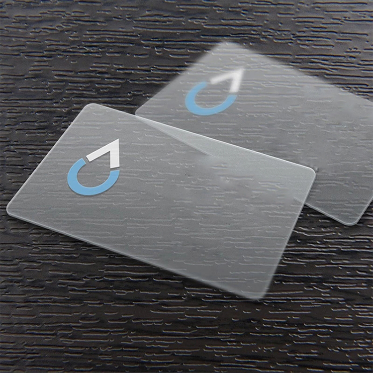 business cards transparent