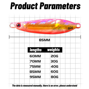 Señuelo de Pesca para Jigging, 60g, Simulación de Ojo de Pez, Pesca en Agua Salada - Product Image 3