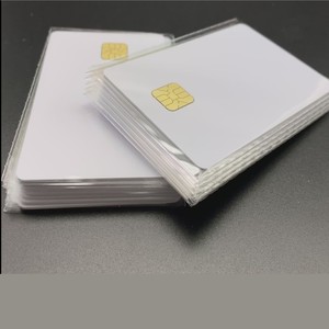 ISO 7816 Trắng at24c64 thông minh IC <span class=keywords><strong>chip</strong></span> thẻ với <span class=keywords><strong>64K</strong></span> EEPROM Bộ nhớ 13.56MHz RFID giao diện truyền thông cho các ứng dụng khách sạn - Product Image 5