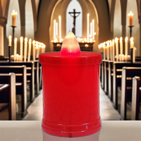 Vente en gros Mini lampe de tombe à LED pour cimetière Funeralt Memorial Church Holders Outdoor Pillar Pattern Plastic Material
