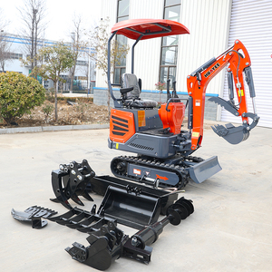 Mini-excavatrice robuste avec moteur EPA 5, livraison gratuite, 1,2 tonne, petite pelle hydraulique, chenilles pour jardin et agriculture - Product Image 1