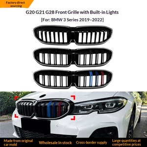 גריל קדמי מואר LED לדגמי BMW סדרה 3 G20 <span class=keywords><strong>G21</strong></span> G28 2019-2022,  צבע M,  דגם יחיד/כפול, גריל מרכזי - Product Image 2