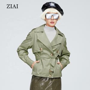 High Quality Spring New Fashion Style Trench Coat British Style Thin Wild Small High School Long Trench Coat <strong>Women</strong> - Product Image 6