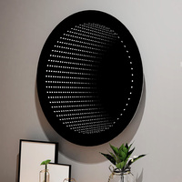 Miroir infinity 3D pour KTV et hôtel, miroir infinity 3d éclairé par led, vidéo de scène, éclairage de piste de danse
