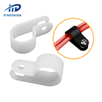 Serre-câble de type R, pince à câble, serre-fil 5/8 pouces, fixation par vis en nylon, attaches pour câbles avec vis pour la gestion des fils