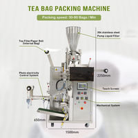 Machine d'emballage de sachets de thé entièrement automatique, prix d'usine, petite taille, sachet de thé intérieur et extérieur
