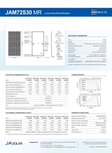 JA Solar <span class=keywords><strong>JAM72S30</strong></span> JA Panneau solaire 540w 545w 550w 560w 565w Modules de panneaux solaires monofaciaux de type P - Product Image 3