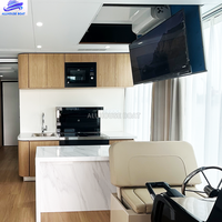 Mini Yacht de Luxe en Aluminium avec Moteur Hors-Bord pour la Pêche et la Navigation Fluviale, Fabrication Soudée à la Main, Bateau de Plaisance