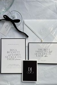 Tarjetas de Invitación de Boda Modernas y Lujosas con Perlas, Forma Rectangular, Papel Ecológico para el Día de la Madre y Bodas - Product Image 3