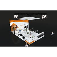 Stand de Techo con Estructura Metálica de Alta Gama para Exposiciones Industriales Globales