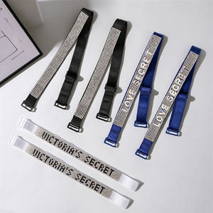 Bretelles de soutien-gorge en <span class=keywords><strong>strass</strong></span> de haute couture de 1,5 cm, sexy, épaules dénudées, Love Secrets, antidérapantes, invisibles, peuvent être exposées, en spandex/nylon - Product Image 1