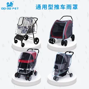 الجملة هايت الجودة PVC عربة بعجلات للحيوان الأليف حقيبة العربة المطر حامل حيوانات أليفة غطاء للمطر ل الكلب القط عربة