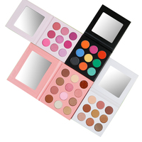 Palette de fards à paupières personnalisée avec logo, longue tenue, imperméable, nude, végane, hautement pigmentée, palette de fards à paupières en papier personnalisée, marque privée