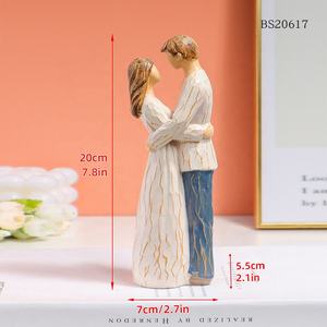 Personalizada mini estatuilla de casados pequeños adornos nupciales para regalos de boda aniversario boda estatuilla artesanía de resina - Product Image 6