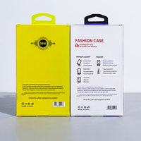 Boîte d'emballage de luxe en plastique PVC pour étui de téléphone avec fenêtre, personnalisable avec logo OEM