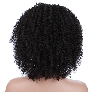 <strong>Lacewig</strong> Lace Mixed Natural Curly Short Wig Kinky Curly Domestic Silk Natural Middle Parting Lace Hairline Machine - Product Image 4