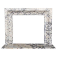 Cheminée en marbre rayé naturel de haute qualité sur mesure, idéale pour la décoration intérieure des villas et des salons d'hôtels.