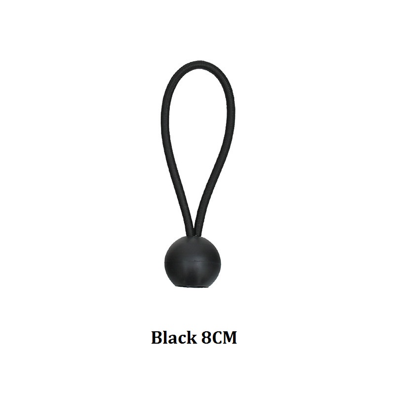 Boule de corde élastique 8cm (noir)