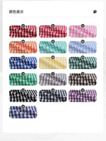 Bandeau pour femme à carreaux noués multicolores, accessoire de cheveux unique et tendance