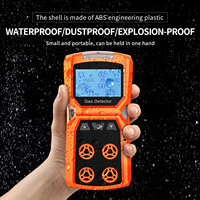 Détecteur de gaz portable Aikesi, mini-détecteur de gaz combustible H2S CO O2, analyseur de gaz H2s Co2