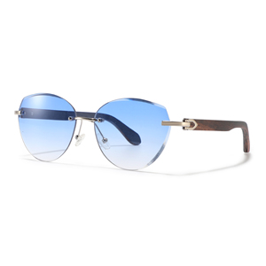 CONCHEN Wholesale China Manufacturer Fashion Rimless Sun <strong>Glasses</strong> Custom Engrave Logo <strong>Large</strong> Wooden Handmade Sunglasses with Box - Product Image 4