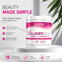 Collagène Marin Hydrolysé Premium en Poudre, Complément Herbal, Vitamines pour l'Anti-Âge, l'Hydratation et l'Éclat Naturel de la Peau