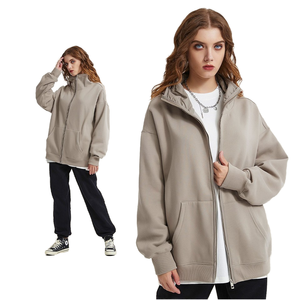 <span class=keywords><strong>Sweat</strong></span>-shirt à capuche doublé polaire pour hommes 350g masque Ninja fermeture éclair en métal gants côtelés poignets couverture de visage longue longueur <span class=keywords><strong>sweat</strong></span> à capuche d'automne solide - Product Image 6