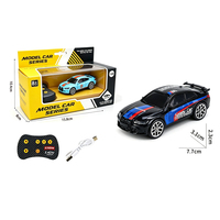 Voiture de drift miniature en alliage 1:64, télécommandée 2,4 GHz, jouet de course de bureau, vente en gros, micro-voiture de drift moulée sous pression pour garçons