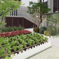 Pembatas Rumput Tahan Cuaca Pembatas Bedeng Bunga Pembatas Rumput untuk Kebun Lanskap Kebun Serbaguna Pagar Taman