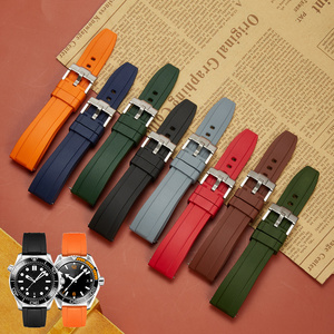 <span class=keywords><strong>Correa</strong></span> de reloj de goma FKM de lujo con liberación rápida Compatible con Rolx Omga S Watch 20 <span class=keywords><strong>22mm</strong></span> accesorios de <span class=keywords><strong>correa</strong></span> de reloj impermeables - Product Image 1