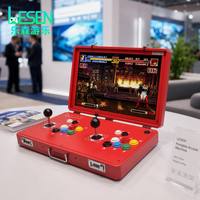Console de jeu vidéo d'arcade portable 20 pouces à monnayeur pour 2 joueurs, usage domestique et commercial, jeu de combat