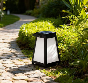 Lampe solaire de jardin LED portable en acier inoxydable WOSEN pour une utilisation en extérieur et en intérieur, éclairage nocturne décoratif, lampe solaire - Product Image 6
