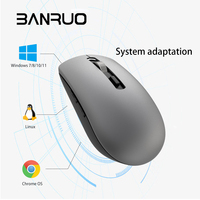 Coiso Mouse komputer kantor OEM ODM kualitas tinggi Mouse senyap optik ergonomis 2.4G USB Bluetooth Mouse nirkabel