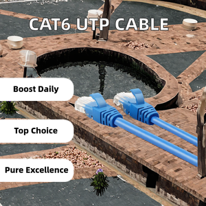 สายต่ออีเทอร์เน็ต<span class=keywords><strong>4</strong></span>คู่ฉนวน PVC บริสุทธิ์ไม่มีฉนวนป้องกันสายไฟ Cat6a เครือข่าย P“ - Product Image 2